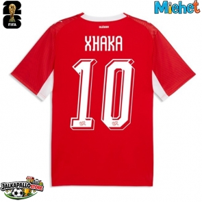 Sveitsi Granit Xhaka #10 Kotipaita MM-kisat 2026 Lyhythihainen